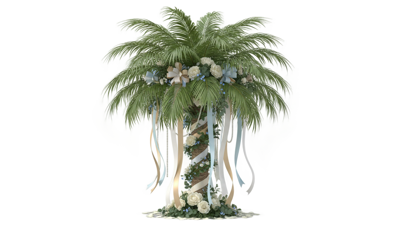 traditional marriage palm tree png PNG transparent background