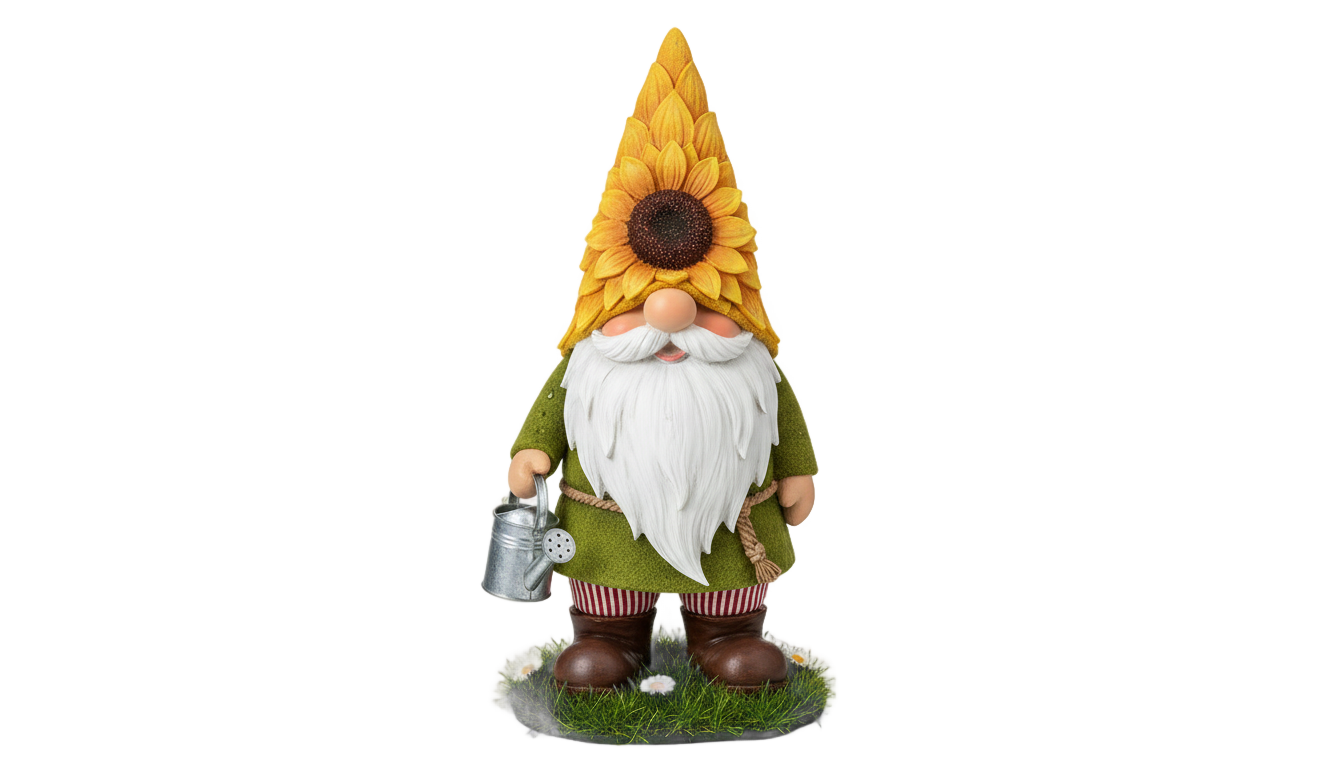 sunflower gnome png PNG transparent background
