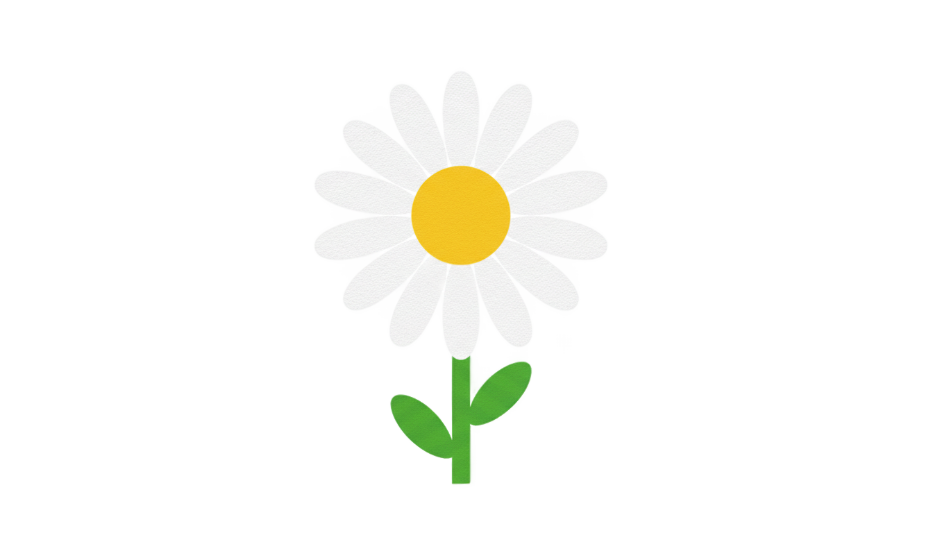 retro daisy png PNG transparent background