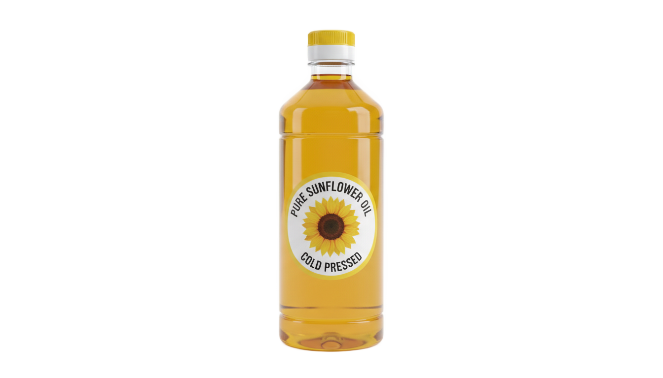 sunflower oil bottle png PNG transparent background