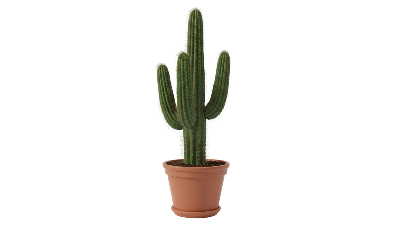 cactus in pot png PNG transparent background