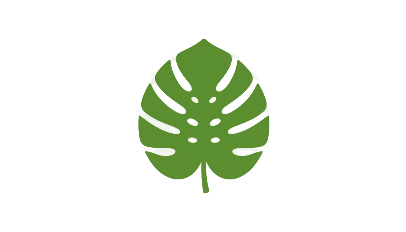monstera logo png PNG transparent background
