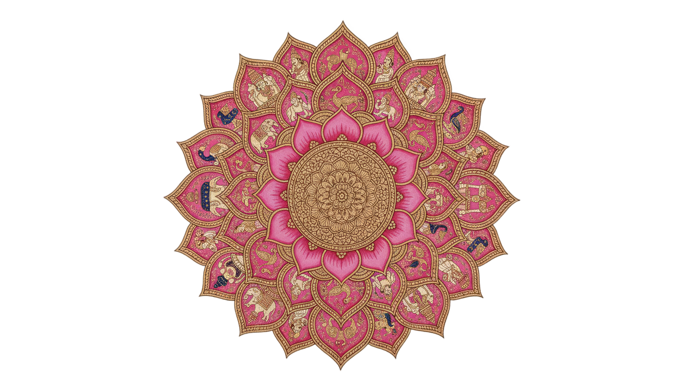 pichwai lotus png PNG transparent background