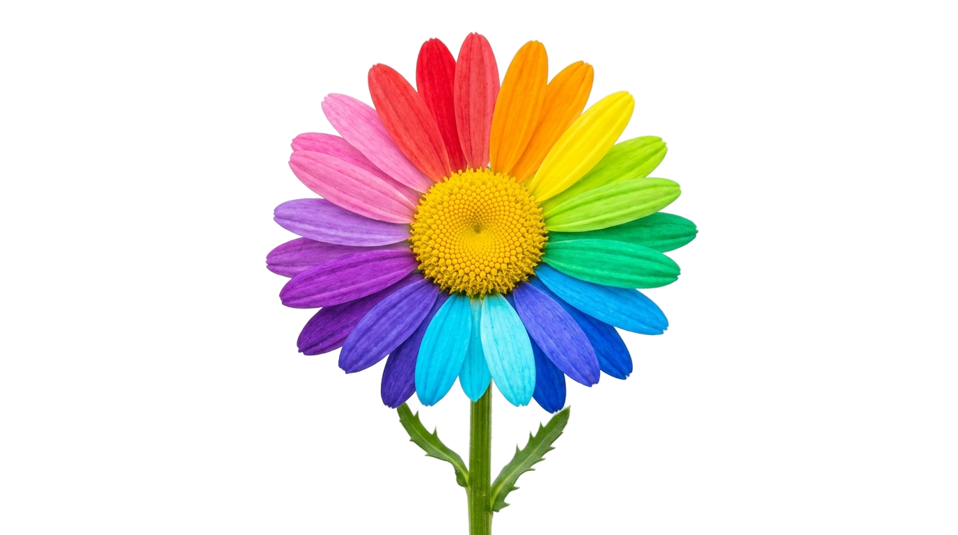 colorful daisy png PNG transparent background