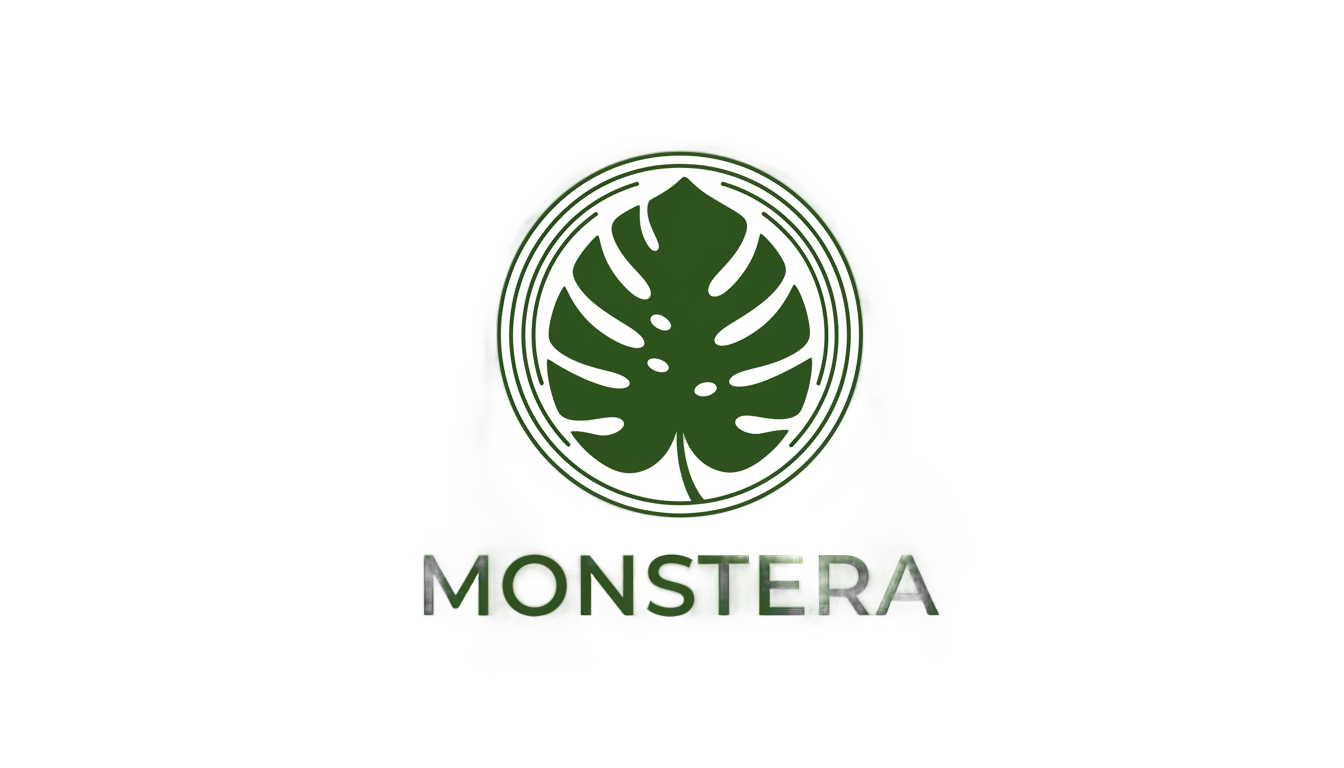 monstera logo png PNG transparent background
