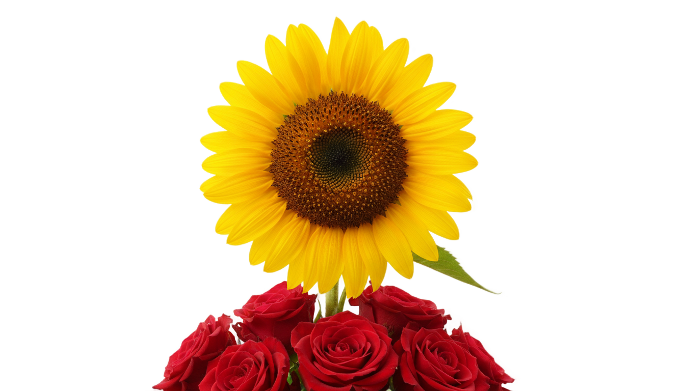 in a world full of roses be a sunflower png PNG transparent background