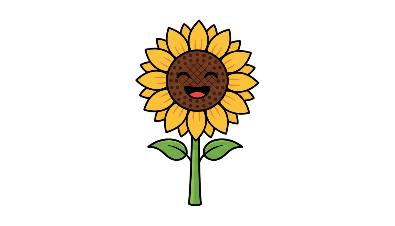 sunflower emoji png PNG transparent background