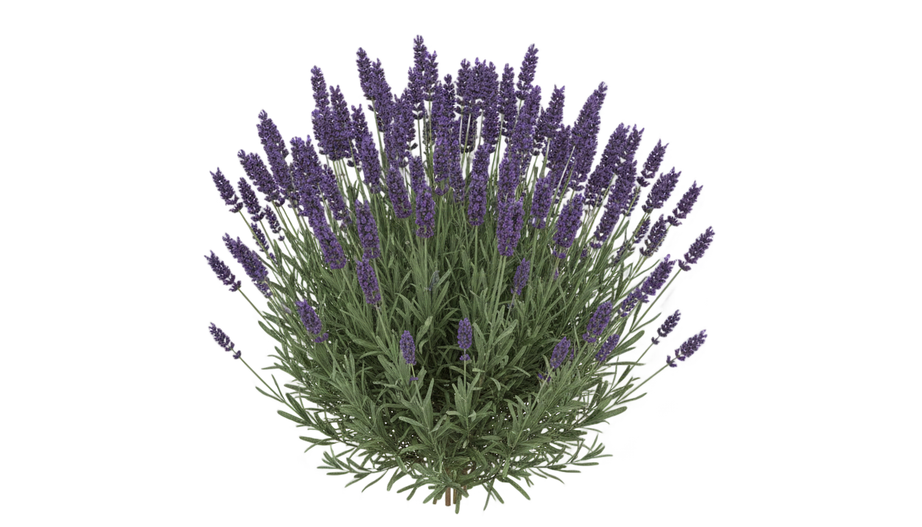 lavender bush png PNG transparent background