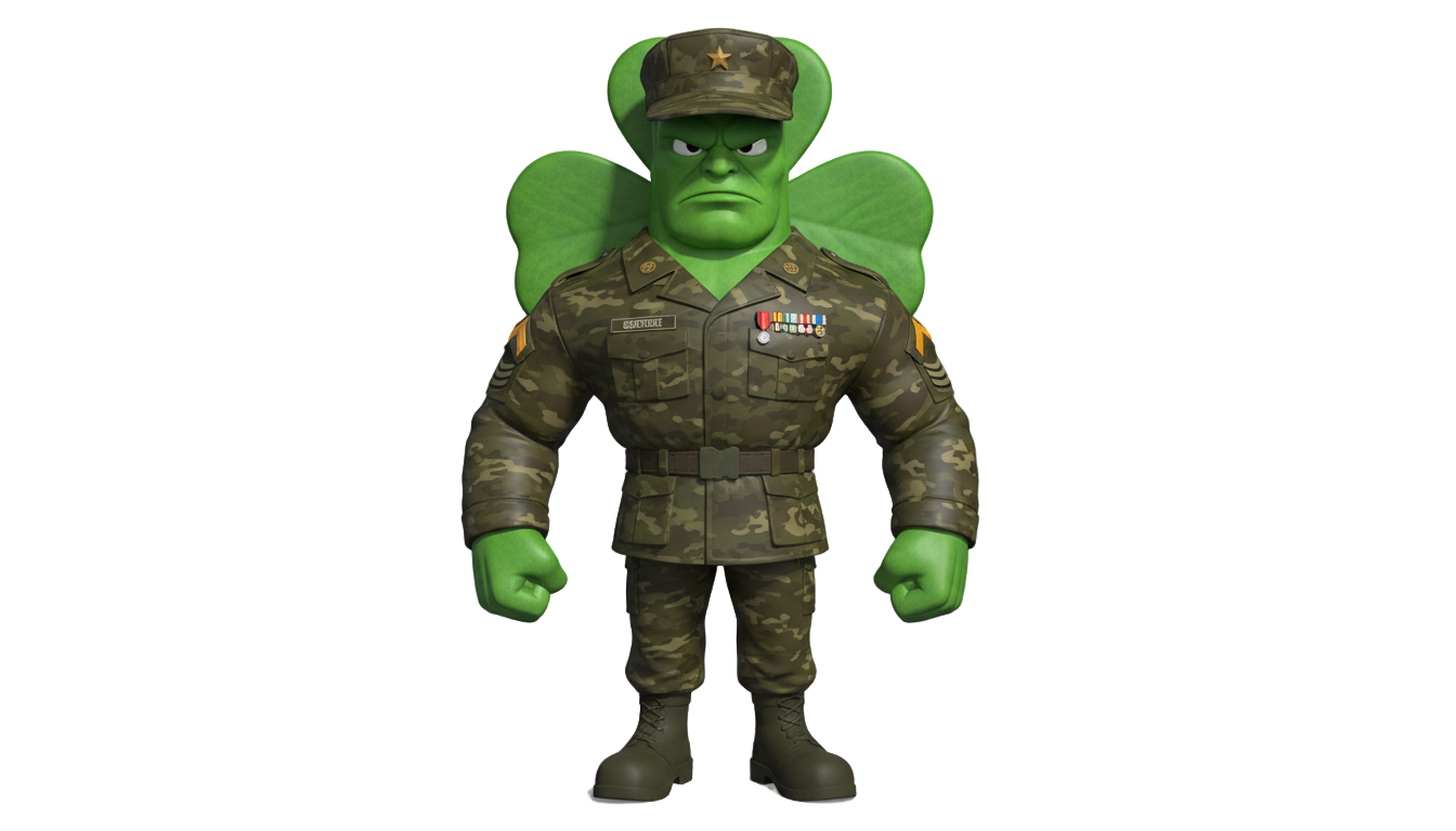 sgt green clover png PNG transparent background