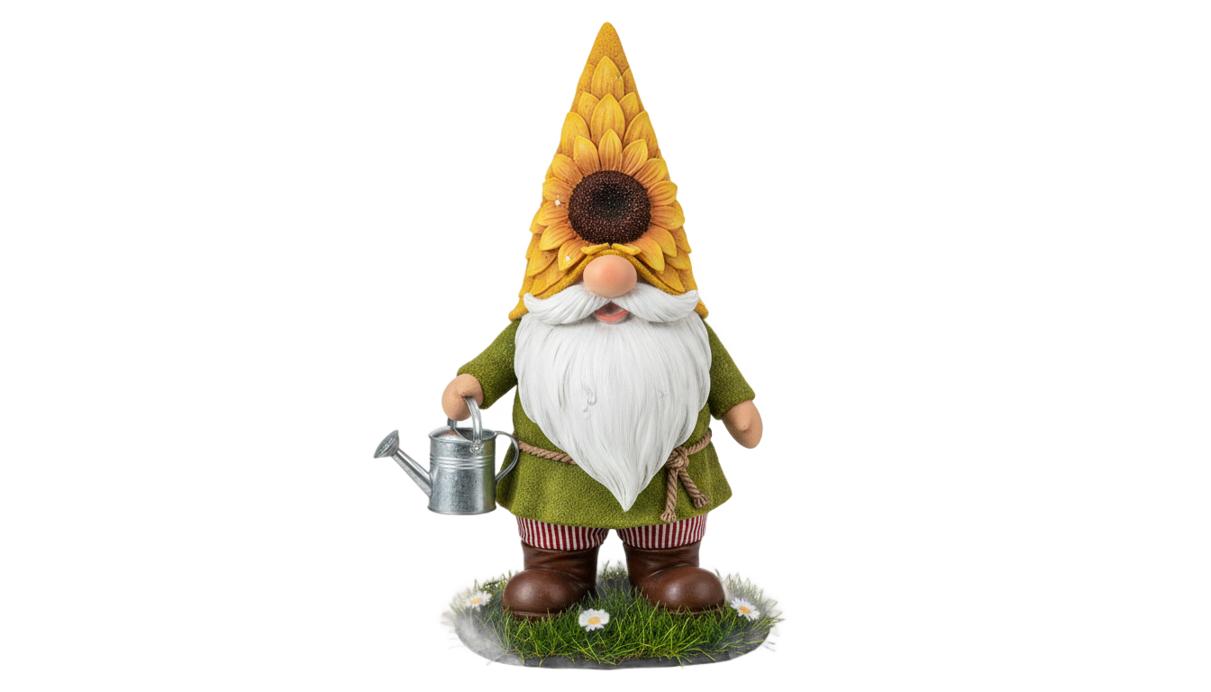 sunflower gnome png PNG transparent background