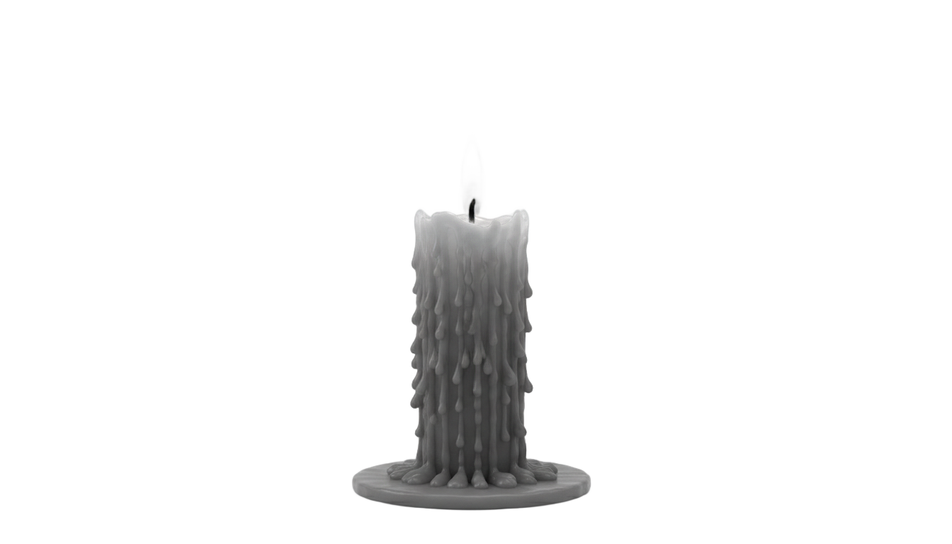 candle png black and white PNG transparent background