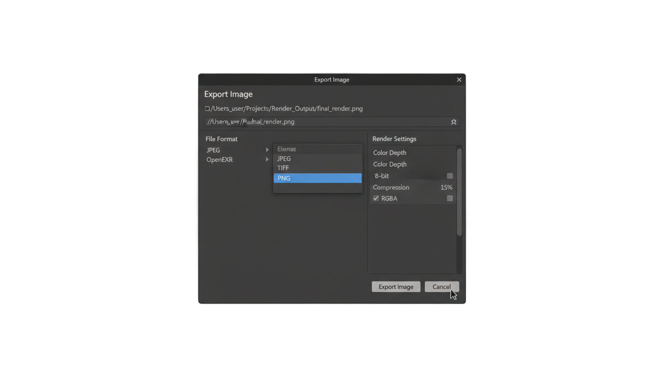 blender save animation as png PNG transparent background