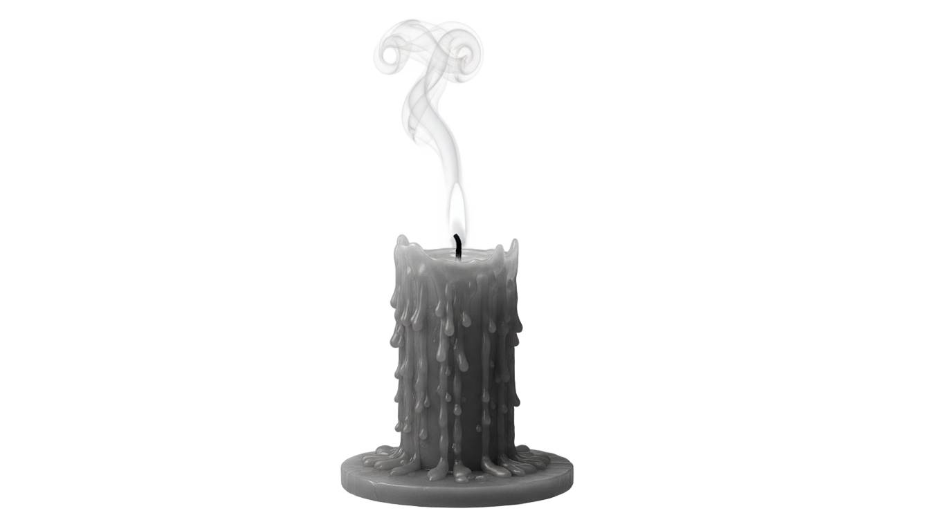 candle png black and white PNG transparent background