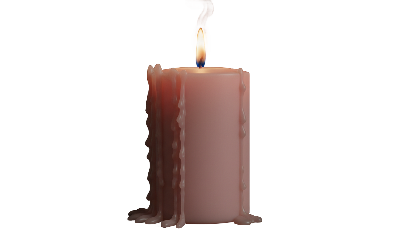 pink candle png PNG transparent background