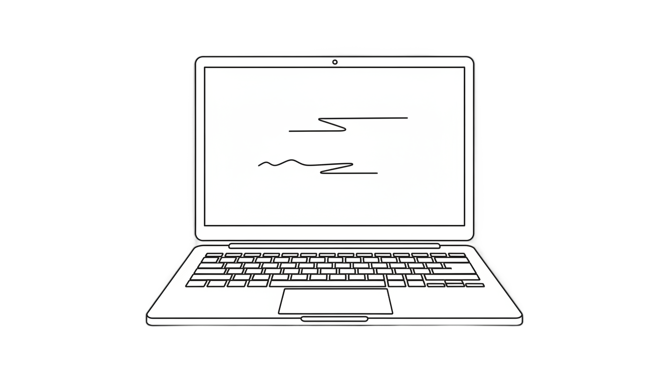 laptop line art png PNG transparent background