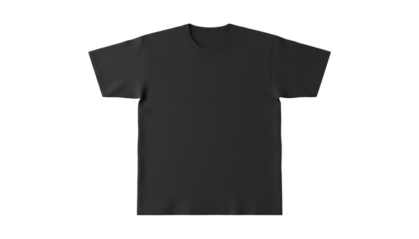 black t shirt template png PNG transparent background