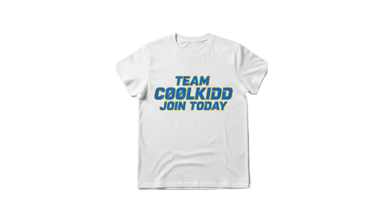 team c00lkidd join today t-shirt png PNG transparent background