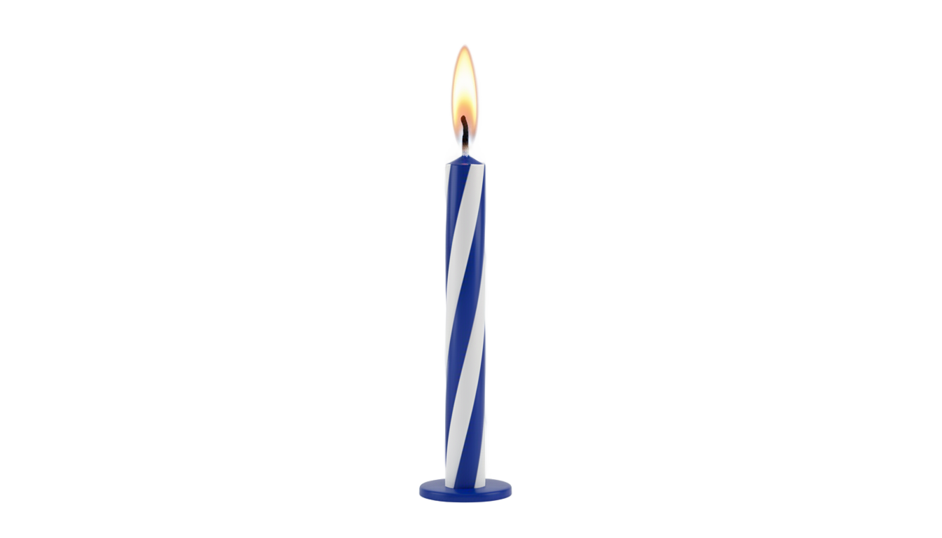 hanukkah candle png PNG transparent background