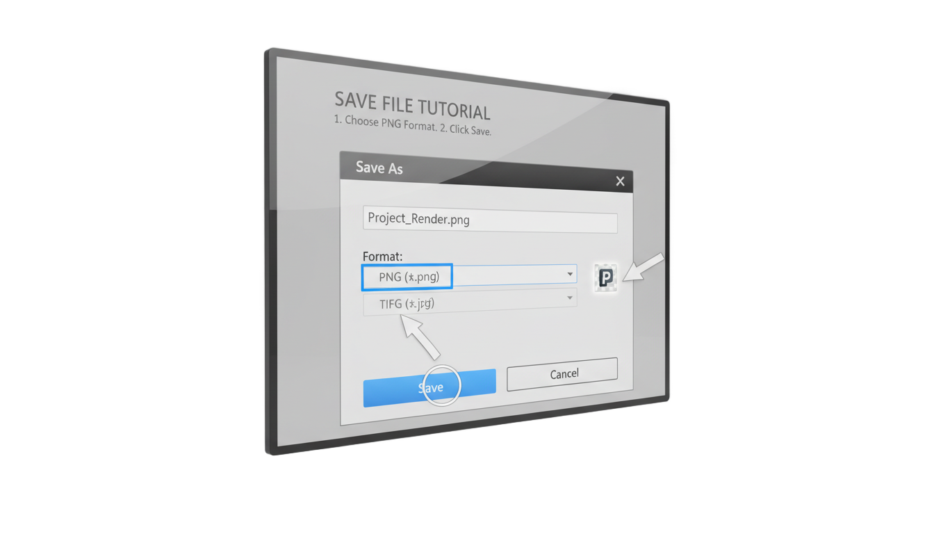 blender how to save rendered image as png PNG transparent background