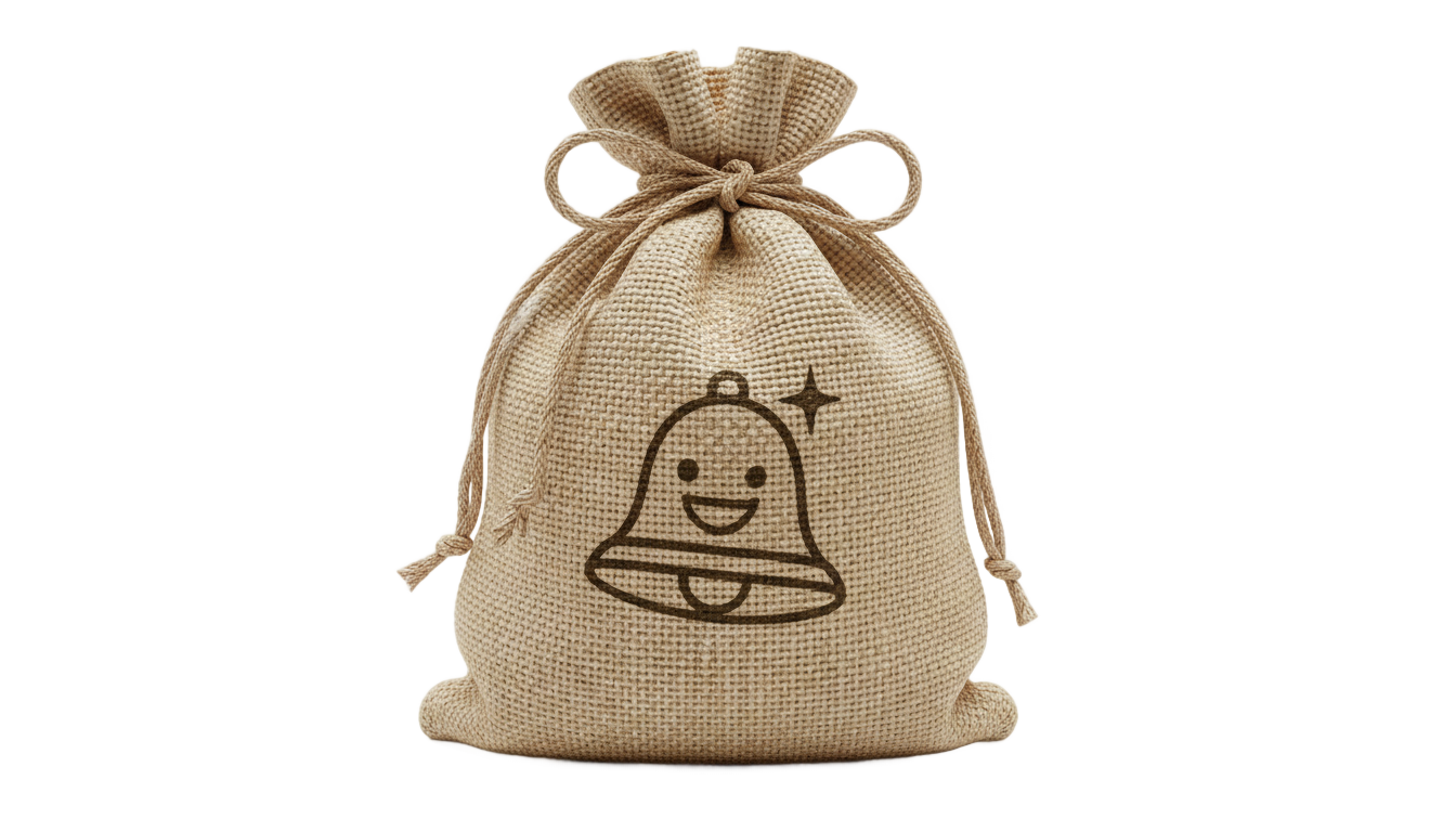 animal crossing bell bag png PNG transparent background