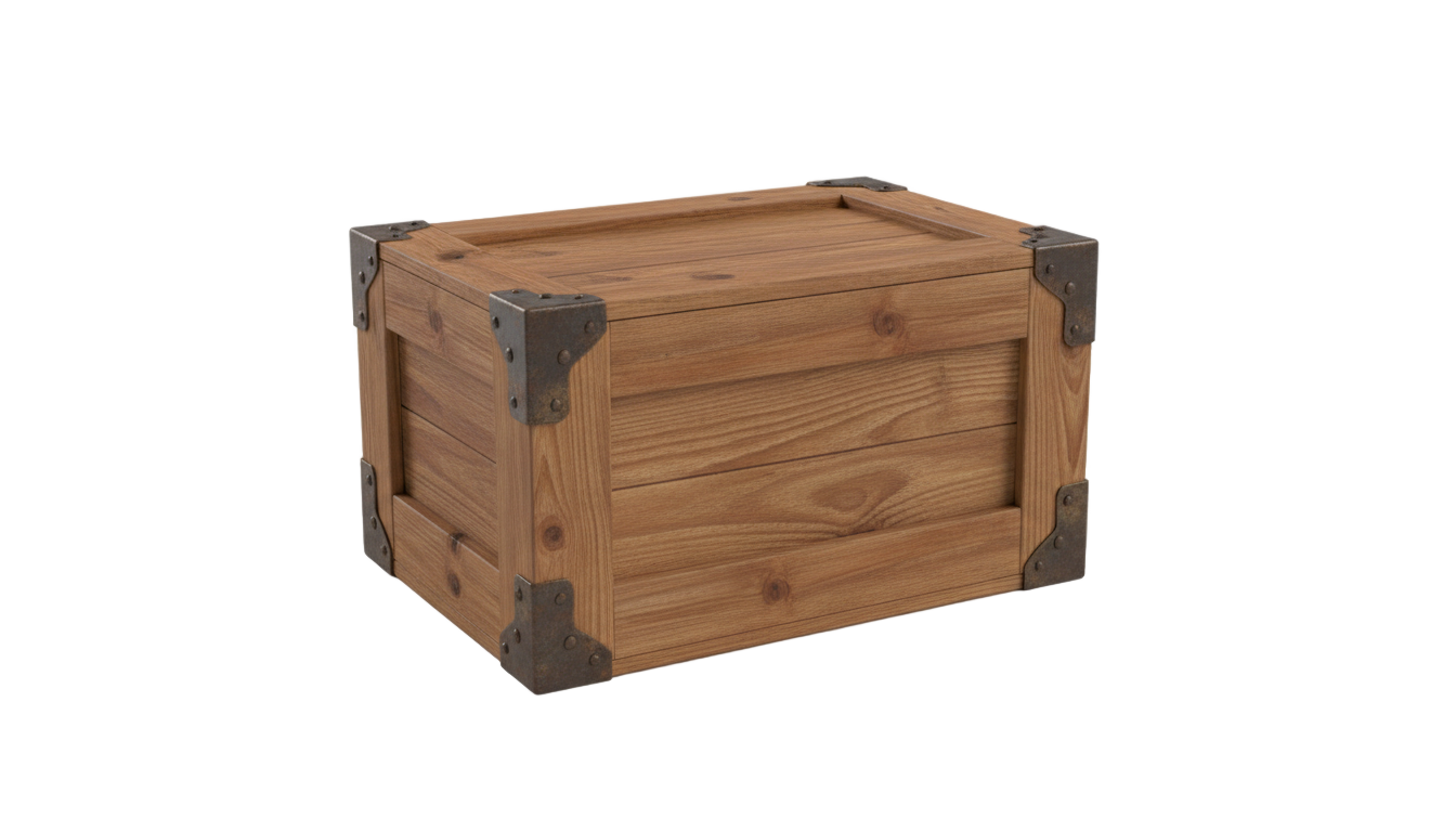 wooden box png PNG transparent background
