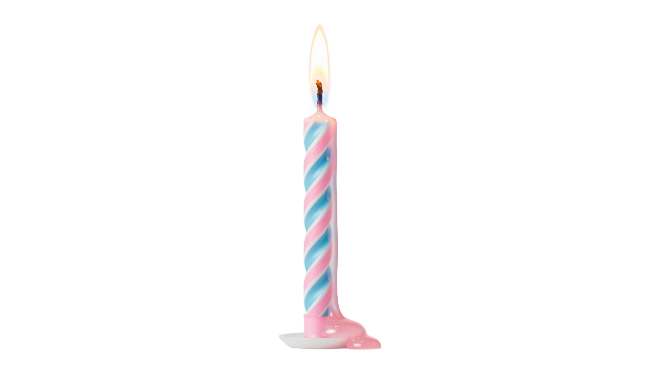 birthday cake candle png PNG transparent background