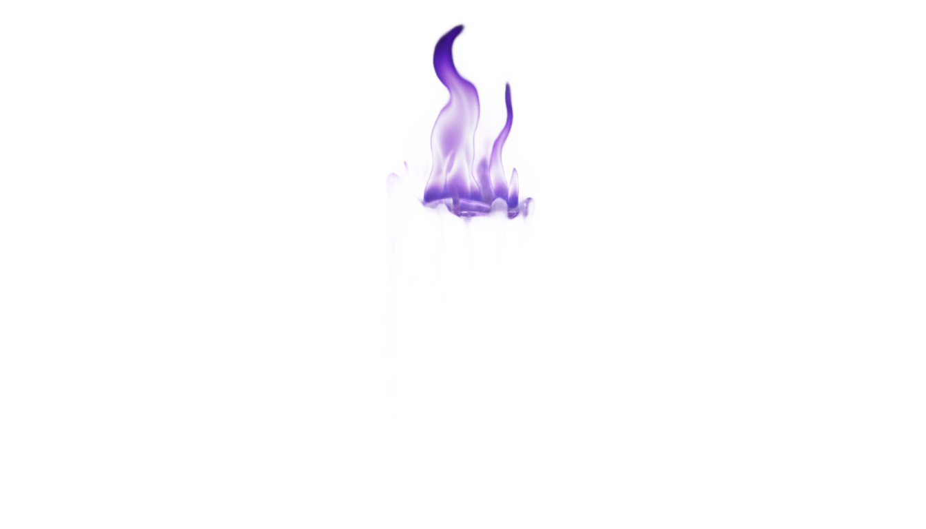 hocus pocus black flame candle png PNG transparent background