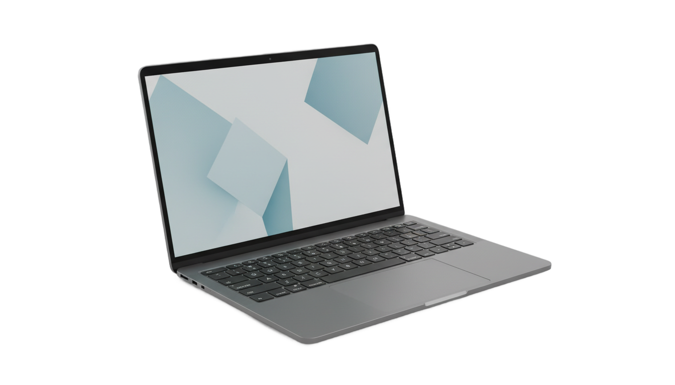 white laptop png PNG transparent background