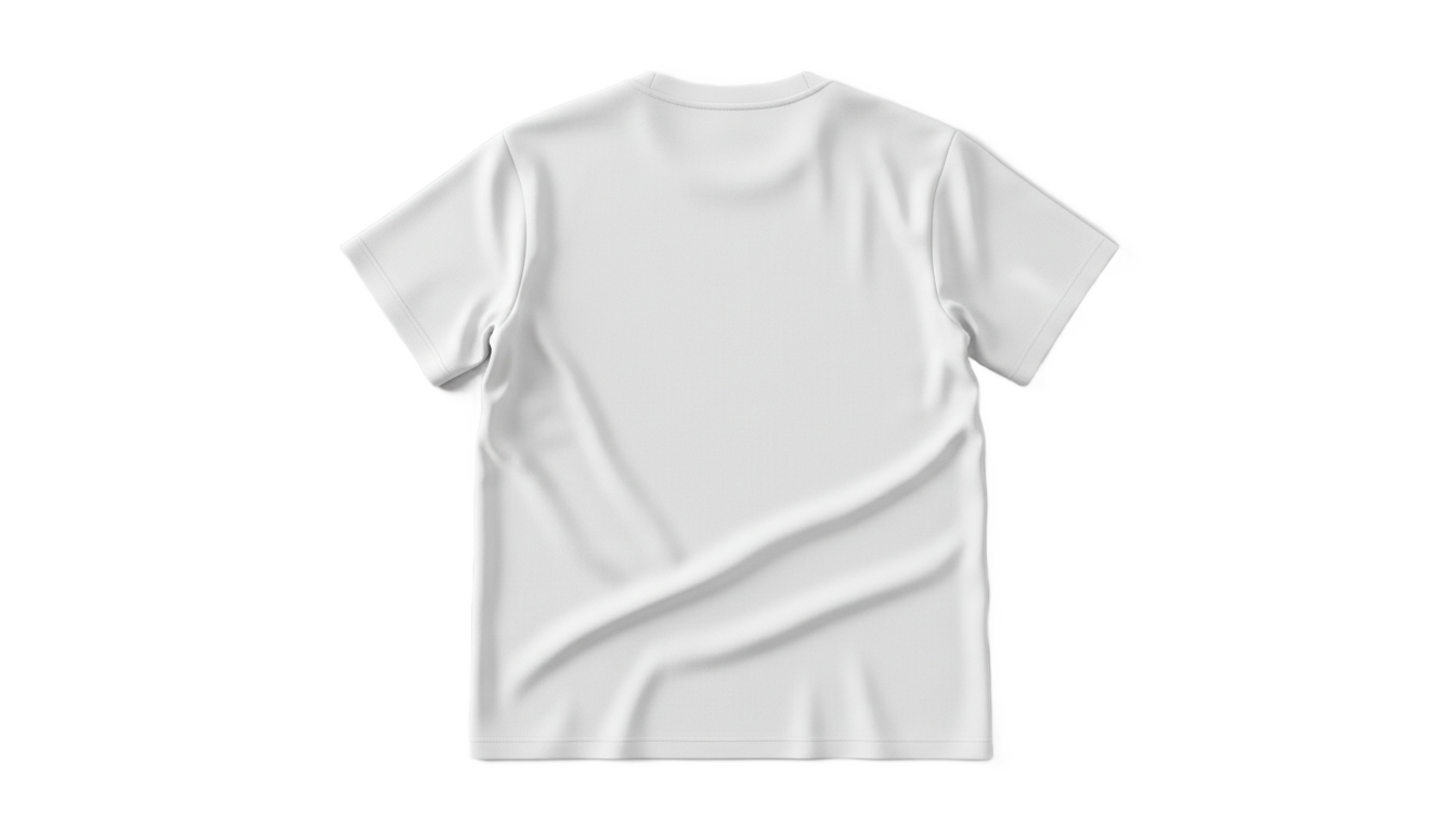 white t-shirt back png PNG transparent background