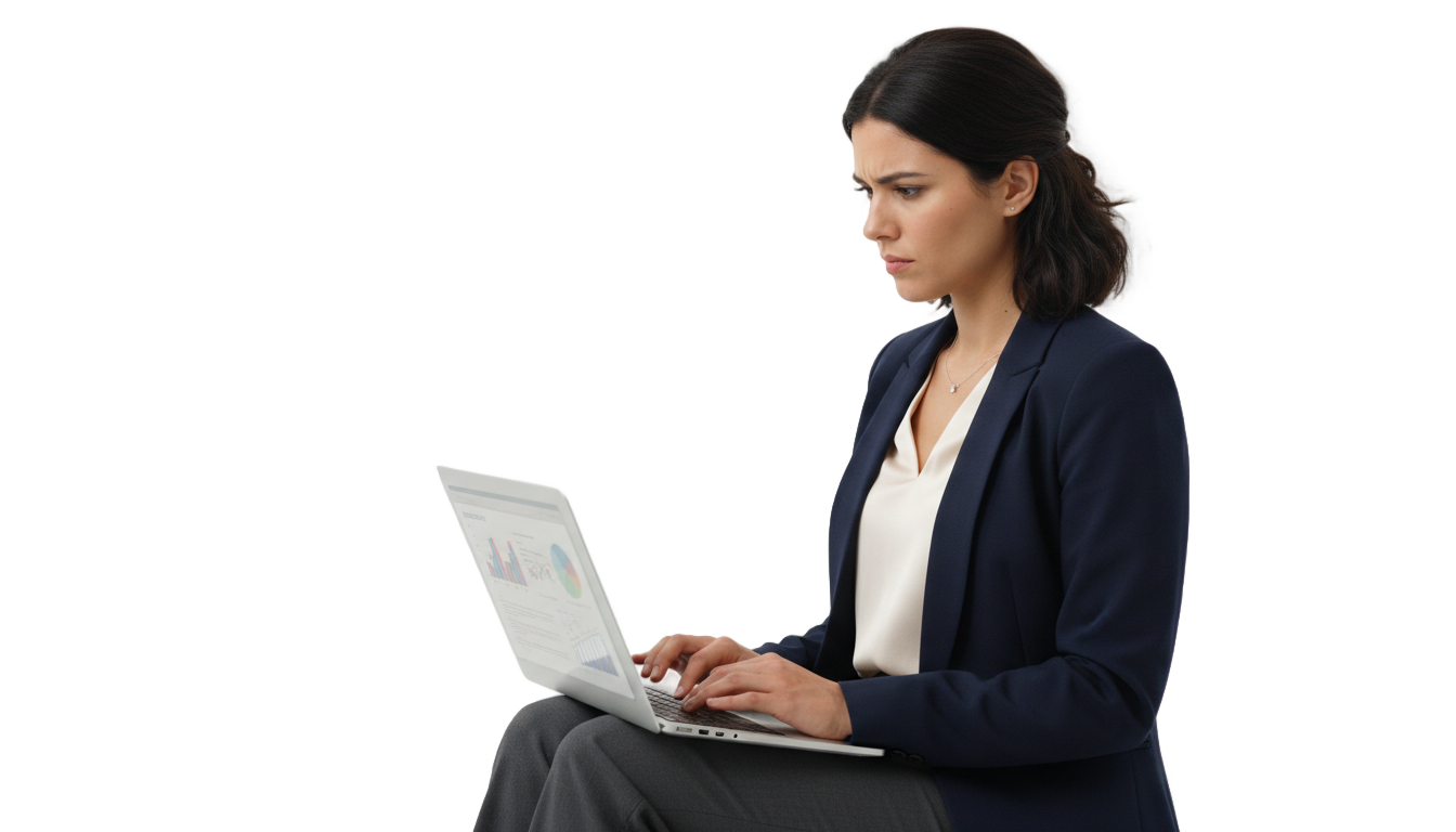 woman with laptop png PNG transparent background