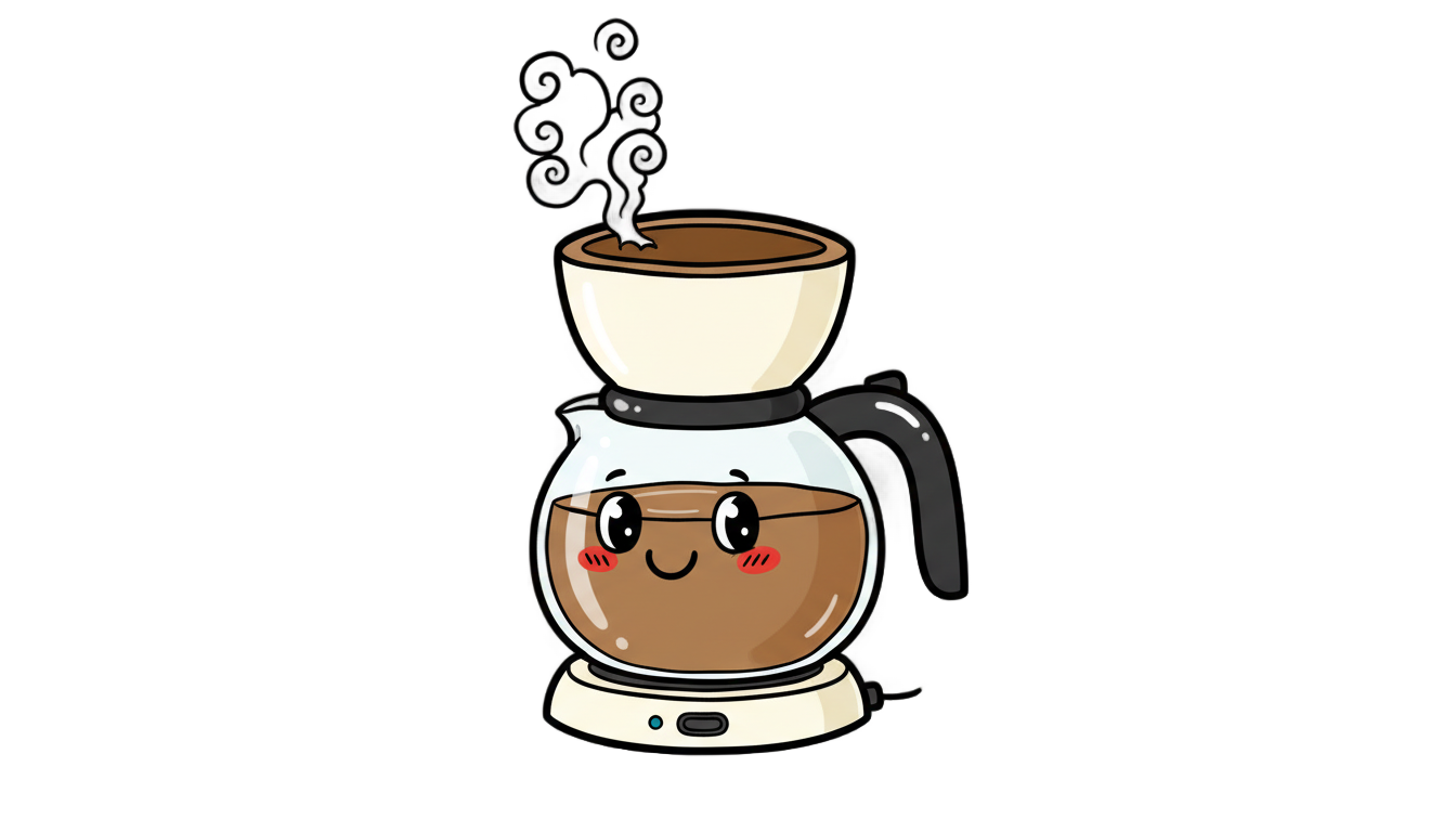 coffee maker cartoon png PNG transparent background