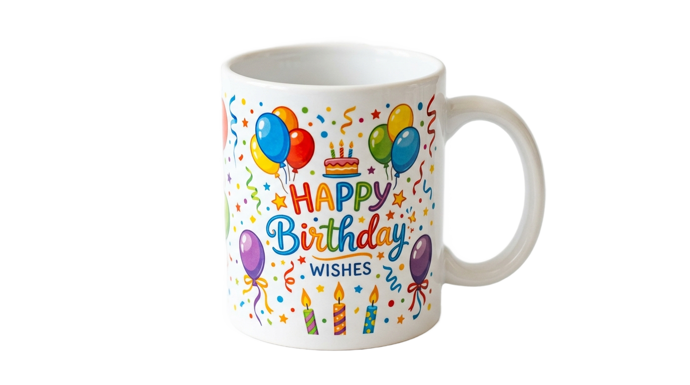 birthday mug png PNG transparent background