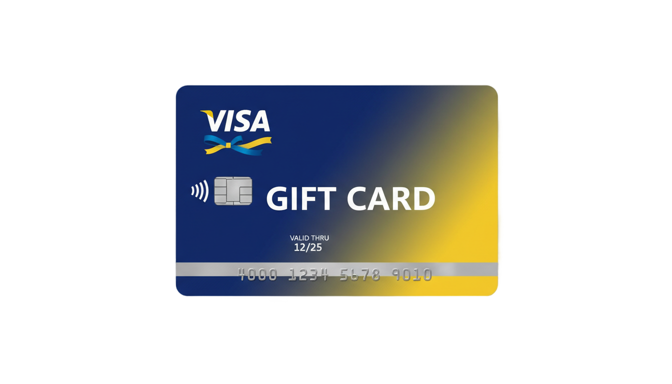 visa gift card png PNG transparent background