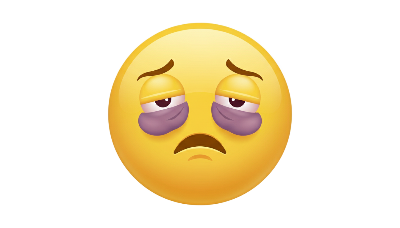 eye bag emoji png PNG transparent background