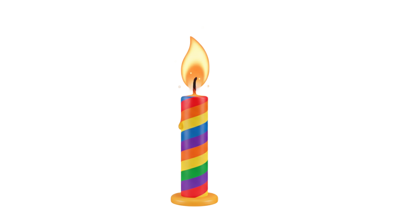 birthday candle gif png PNG transparent background