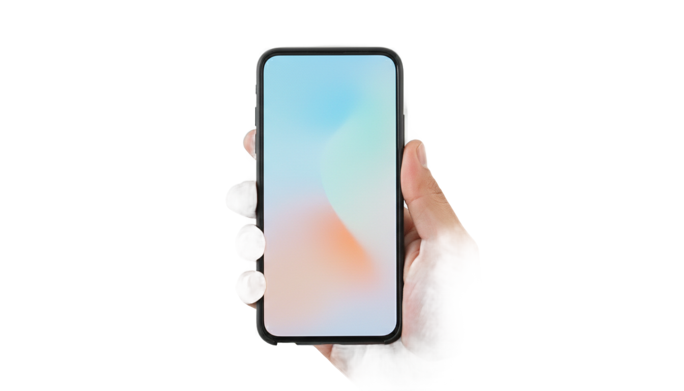 holding phone png PNG transparent background