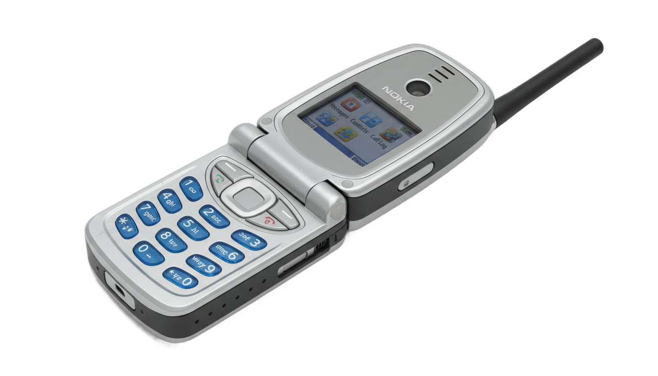 old flip phone png PNG transparent background