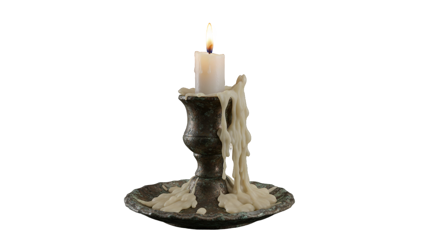vintage candle png PNG transparent background