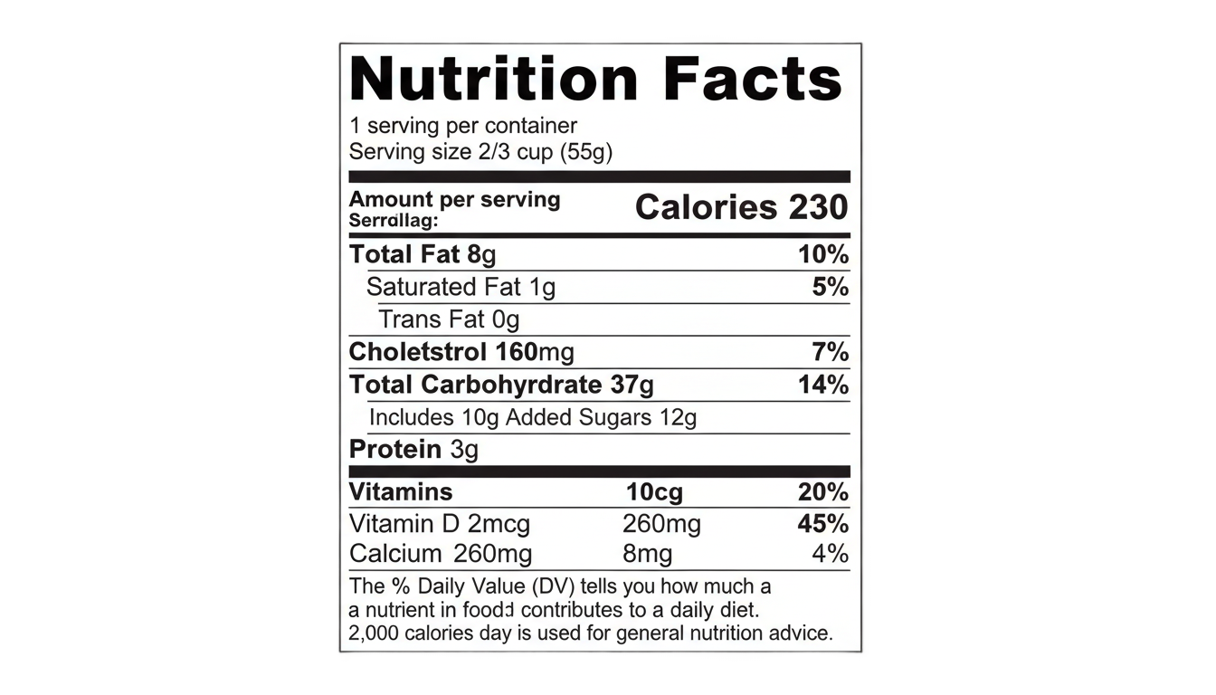 chip bag nutrition facts png PNG transparent background