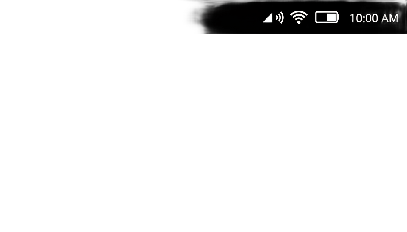 android phone status bar png PNG transparent background