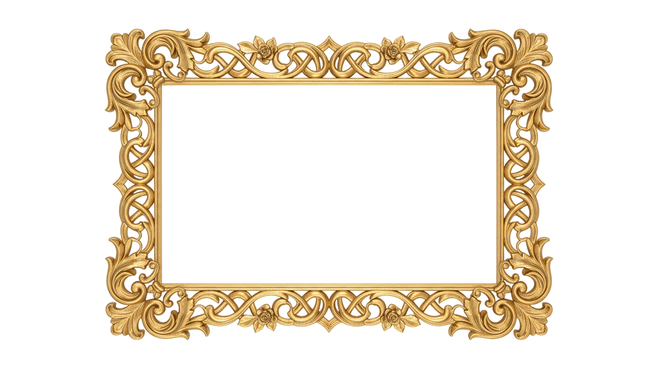 golden text box png PNG transparent background