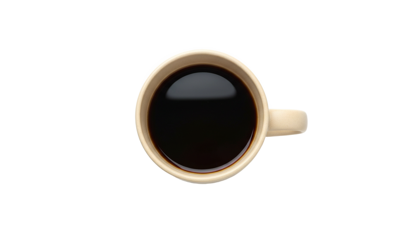 mug top view png PNG transparent background