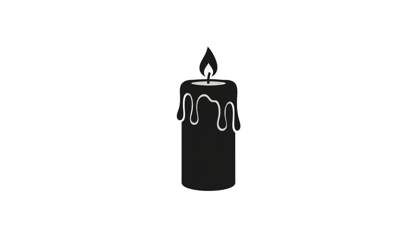 candle silhouette png PNG transparent background