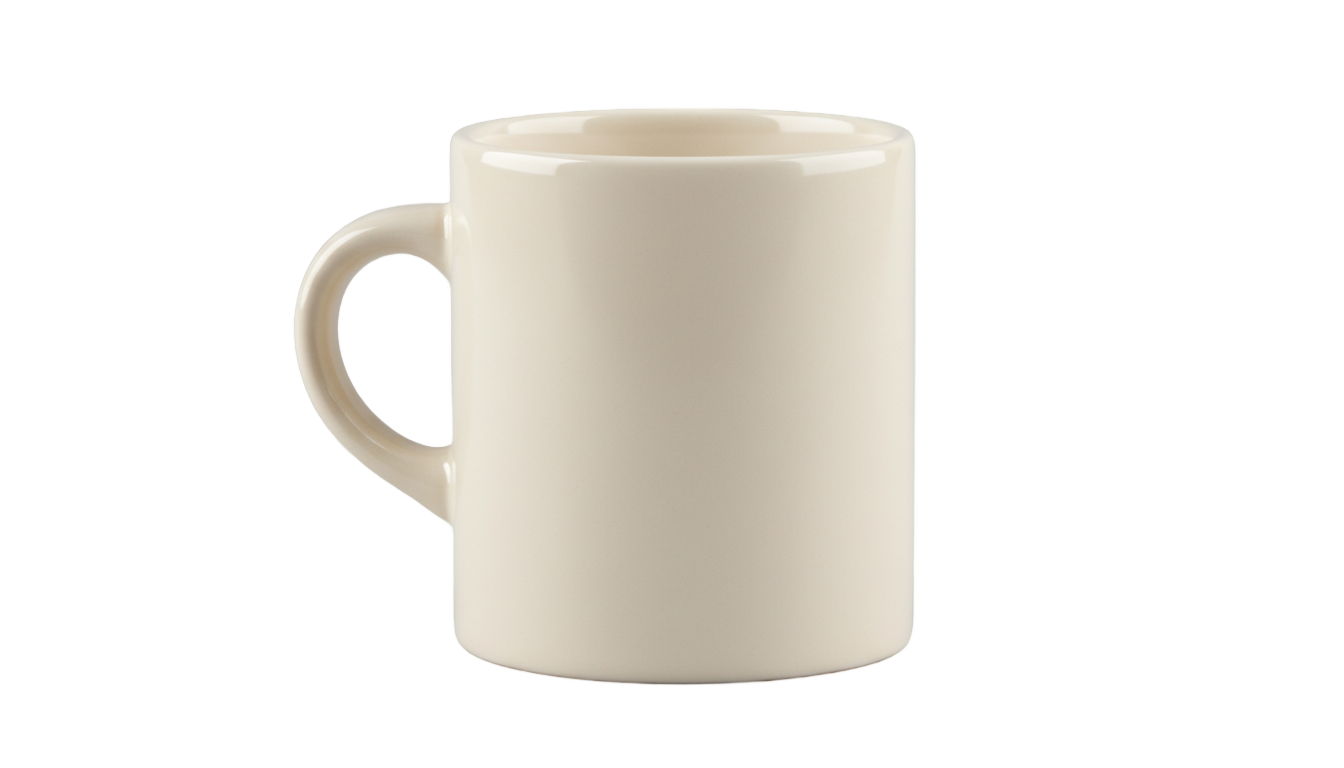 plain white mug png PNG transparent background