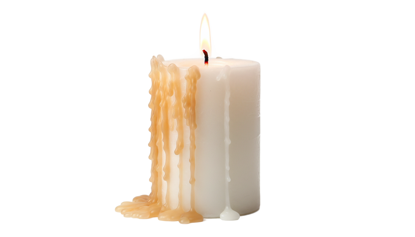 melting candle png PNG transparent background