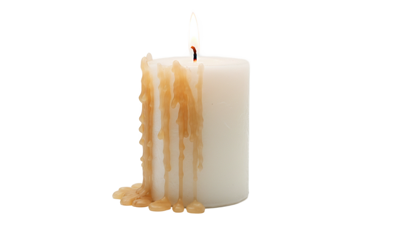 melting candle png PNG transparent background