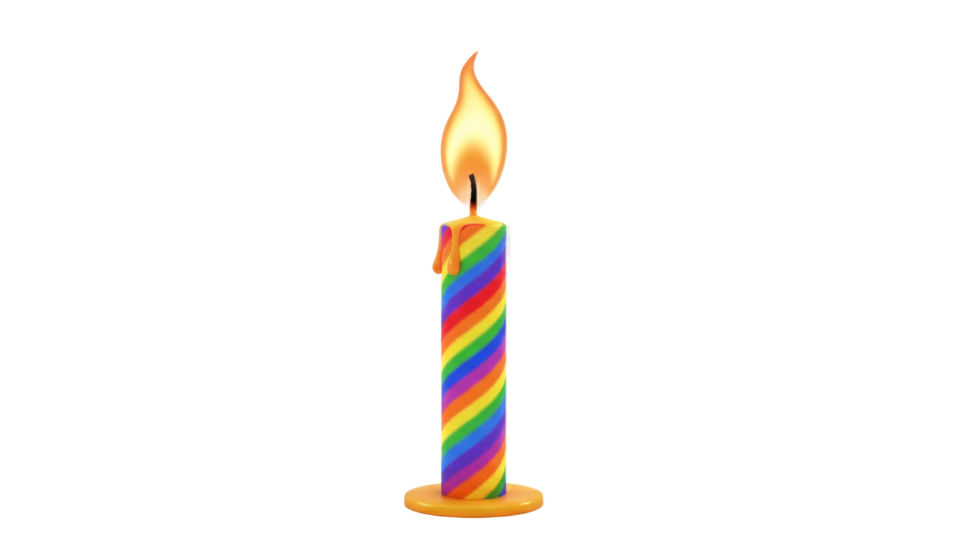 birthday candle gif png PNG transparent background