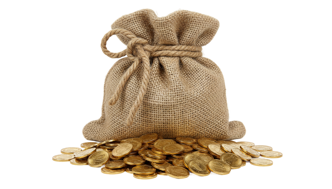 coin bag png PNG transparent background