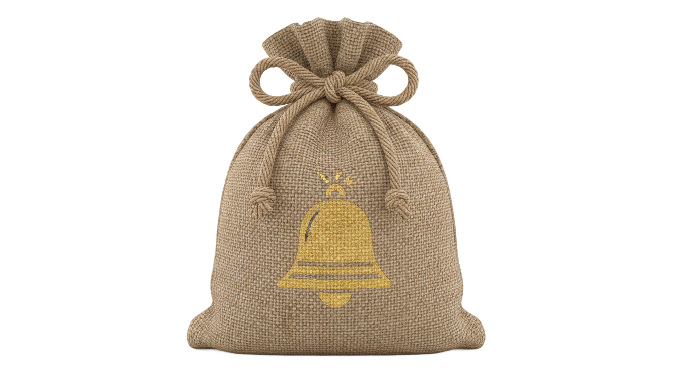 animal crossing bell bag png PNG transparent background