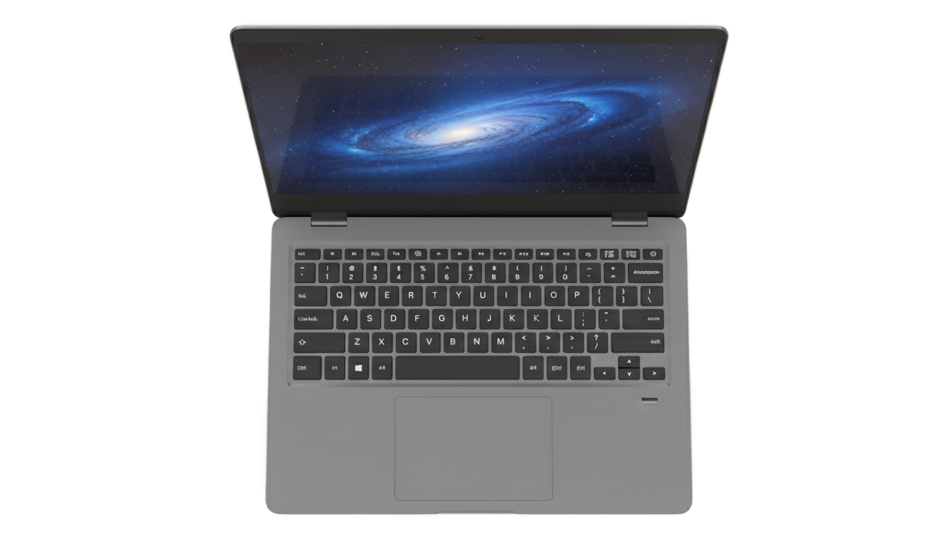 laptop png top view PNG transparent background